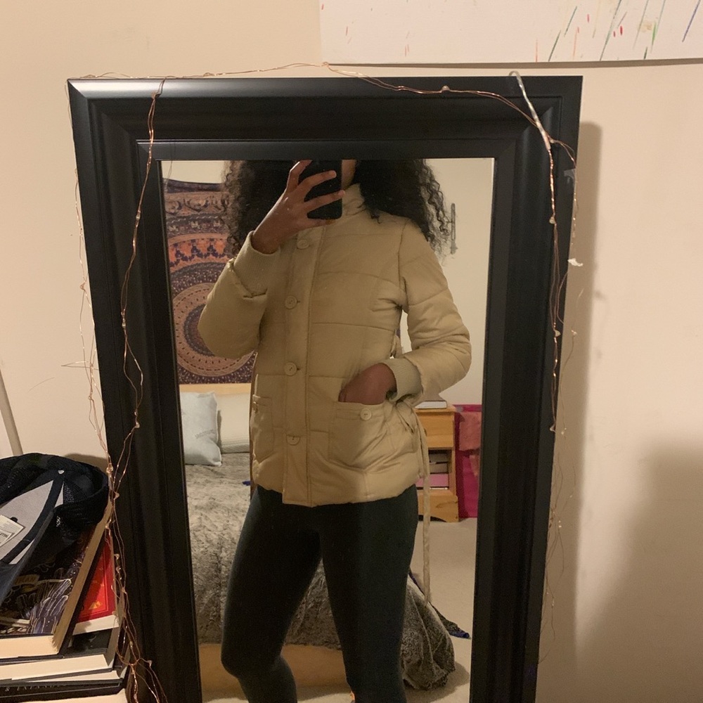 Beige Y2K puffer jacket